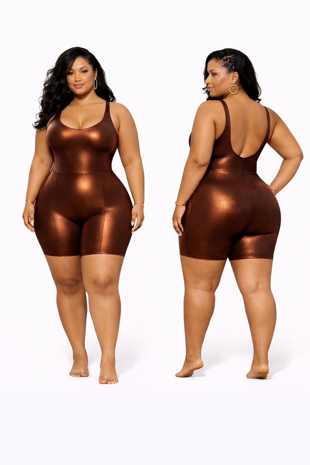 Molten Bronze Luxe Jumpsuit