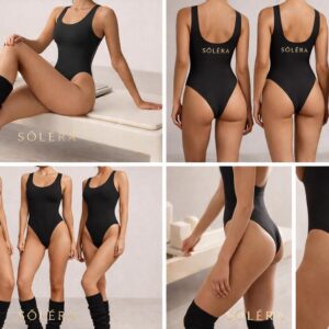 Pilates Sculpt Bodysuit (Black)
